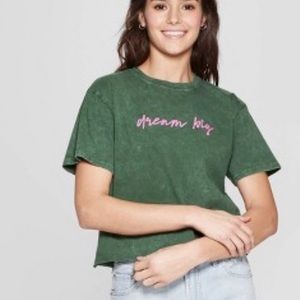 Dream big xs crop top